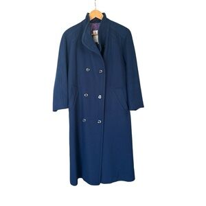 Vintage (70’s?) London Fog Maincoat 100% Wool Full Length OverCoat, Size 8P